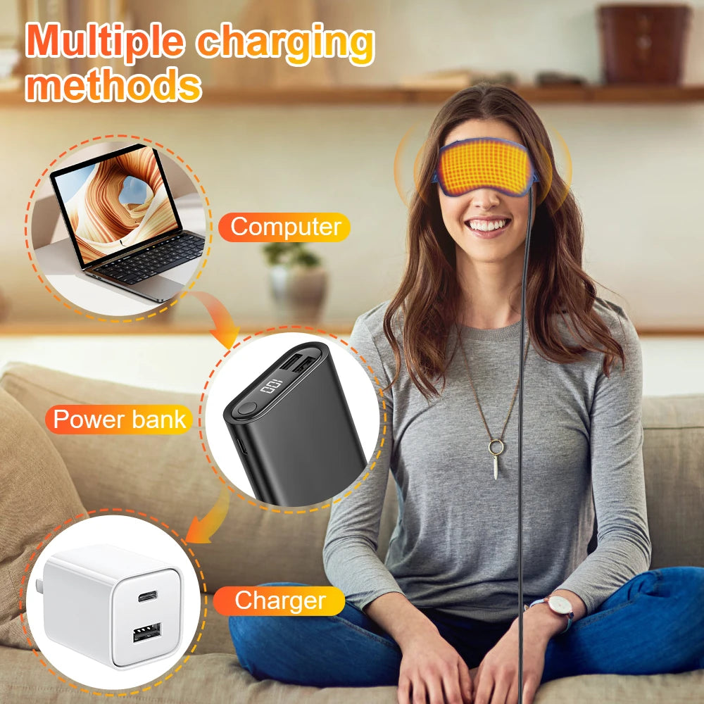 Smart Heated Eye Massager & Sleep Mask