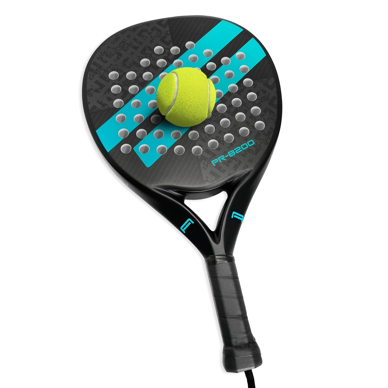 Padel Racket Carbon Fiber Surface with EVA Memory Flex Foam Core Lightweight Padel Racquet
