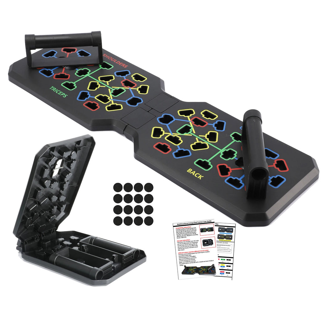 14-in-1 Color-Coded Push-Up Board