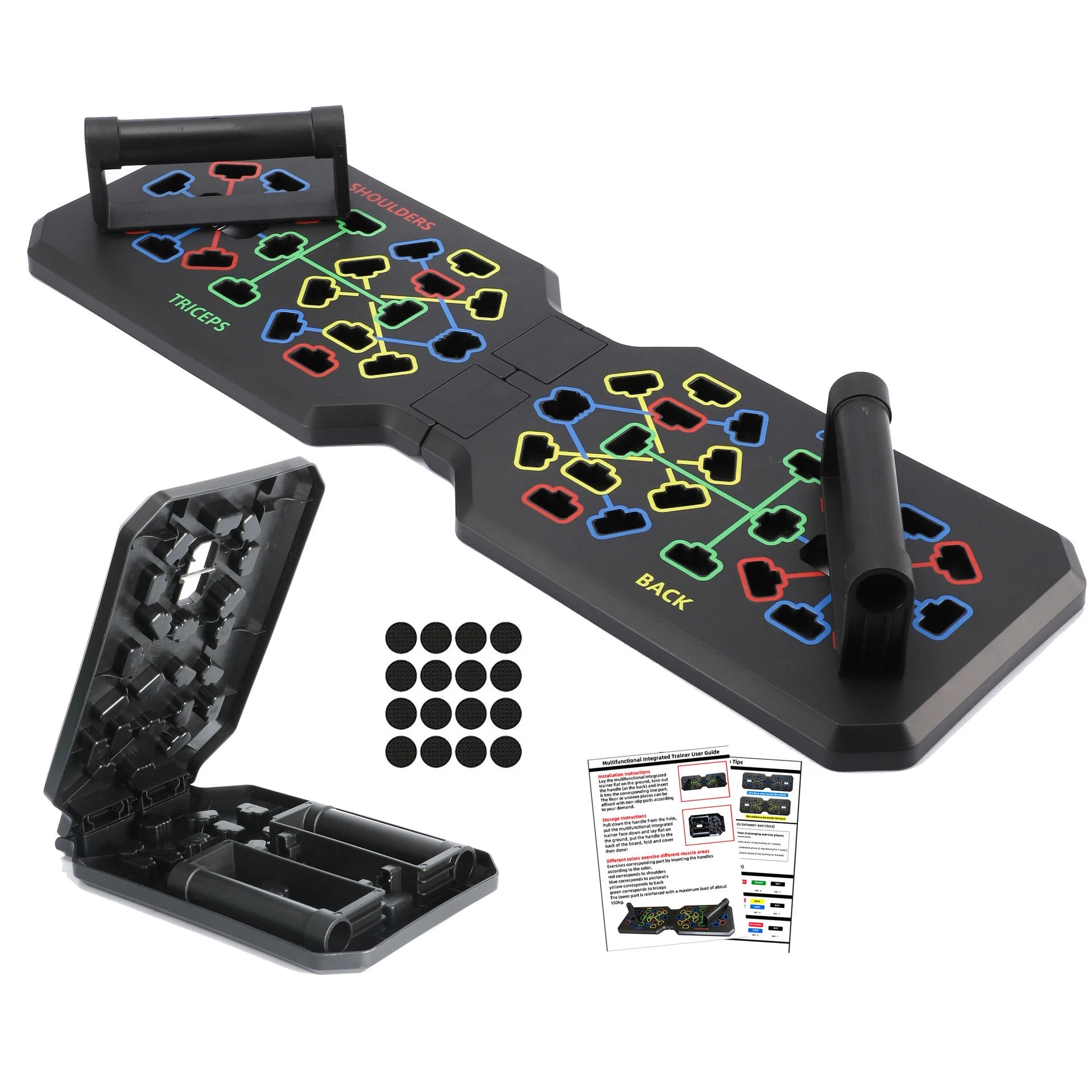 14-in-1 Color-Coded Push-Up Board