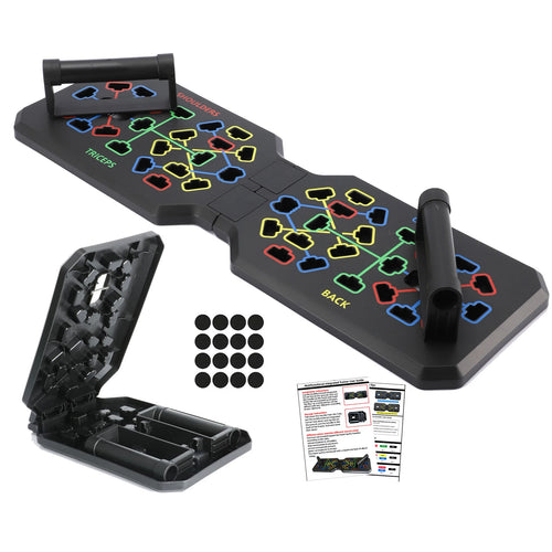 14-in-1 Color-Coded Push-Up Board