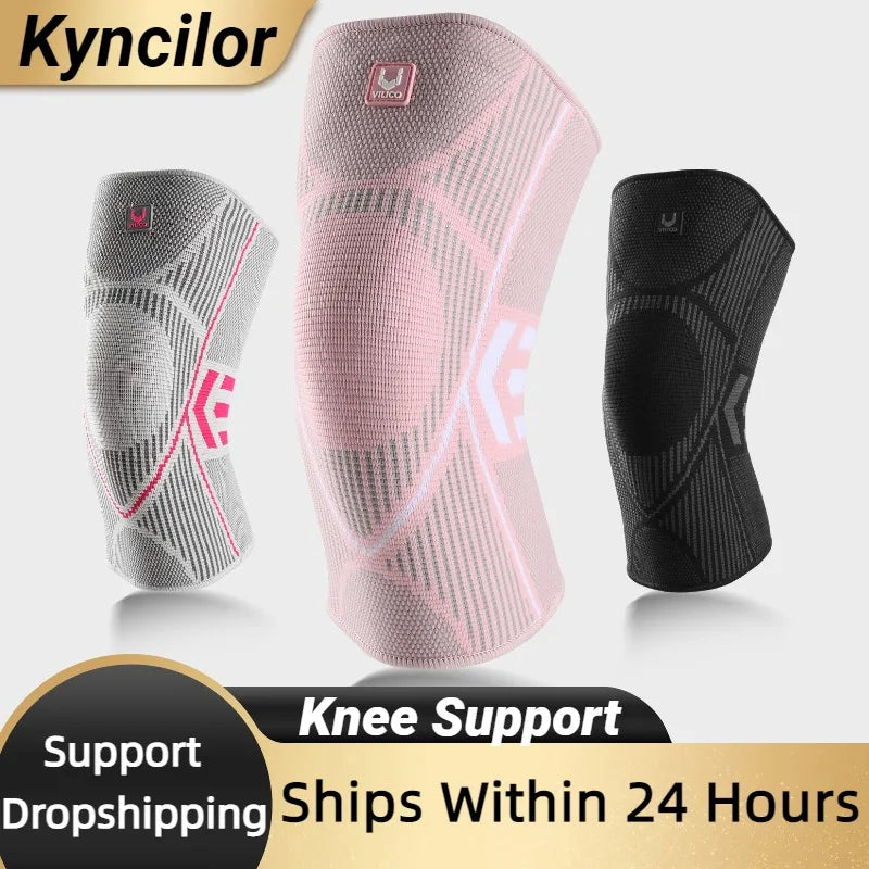 1 PC Professional Knee Support Compression Knee Sleeve anti Slip Silicone Knee Braces for Knee Pain Meniscus Tear
