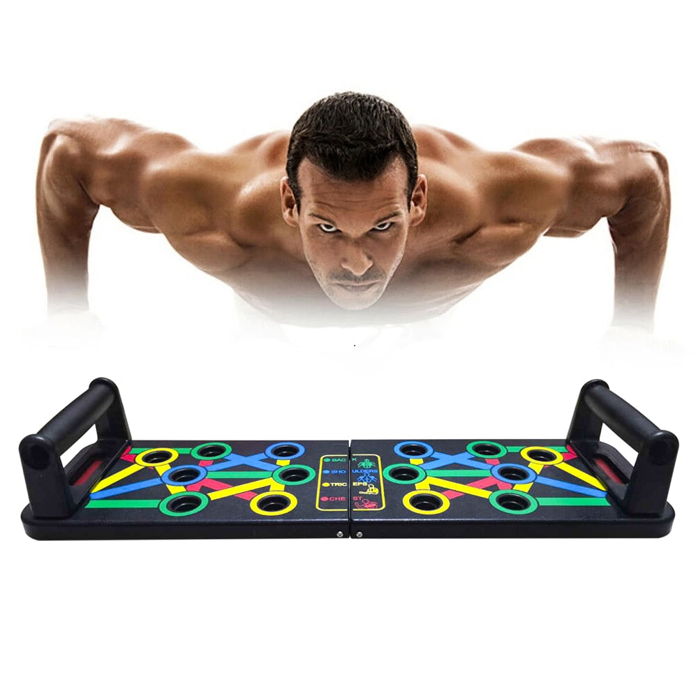 14-in-1 Color-Coded Push-Up Board